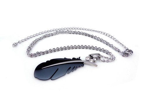 Federkiel mit kette - mit, +