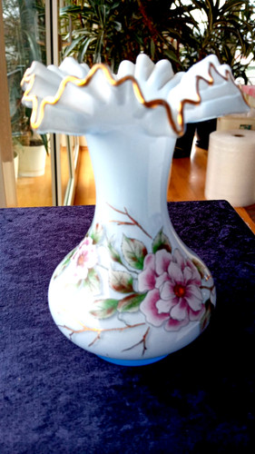 Glas vase böhmen antik - glas,