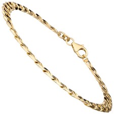 Jobo curb bracelet 333 - , gold