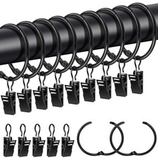 Gardinenringe mit Clips 38mm