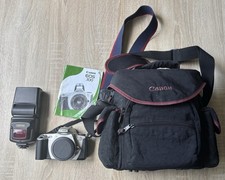 Canon EOS 300 Body Kamera Sunpak Blitzlicht Tasche