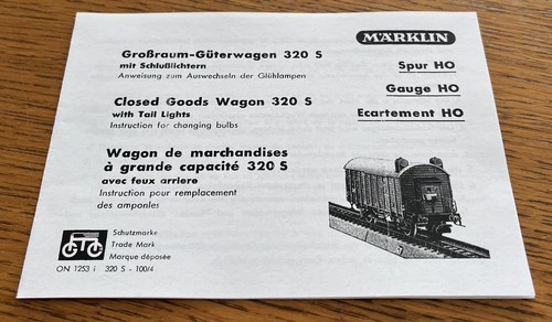 Für märklin 320 - 320,