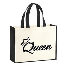 Jutetasche Queen Krone
