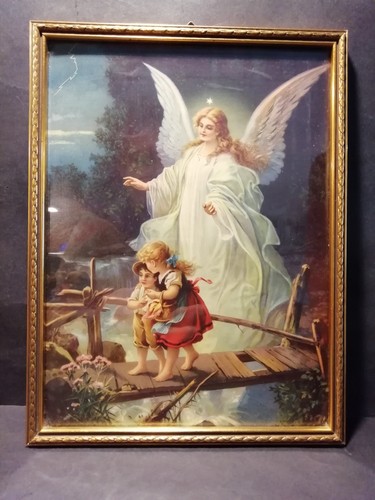 Altes schutzengelbild engel - altes, +