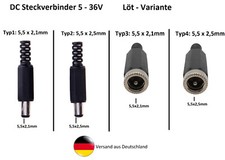 Steckverbinder löt - dc,