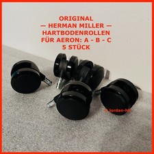 HERMAN MILLER MÖBELROLLEN TRANSPORTROLLEN LENKROLLEN HARTBODENROLLEN AERON A B C