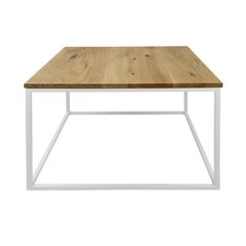 1x Couchtisch CUBE Beistelltisch Eiche Metall Sofa Kaffeetisch Würfel Nachttisch