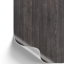 12,11€/m² Selbstklebende Folie Tapete Klebefolie Möbel Küche Holzoptik anthrazit