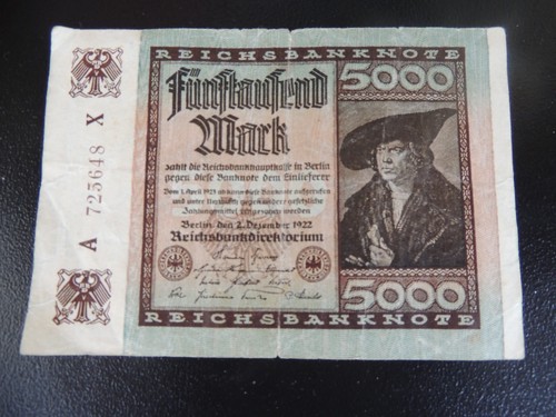 Reichsbanknote fünftausend - reichsbanknote,