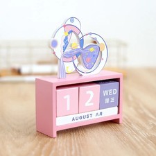 Holz Kalender Tischkalender