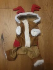 Hunde Mantel Elch Weihnachten Kostüm für kleine Hunde braun Top Zustand
