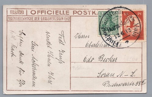 Reich flugpostkarte - dt.,