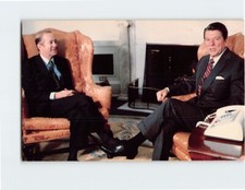 Postcard President Reagan with