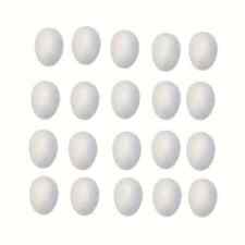 20 Weiße Styropor Eier