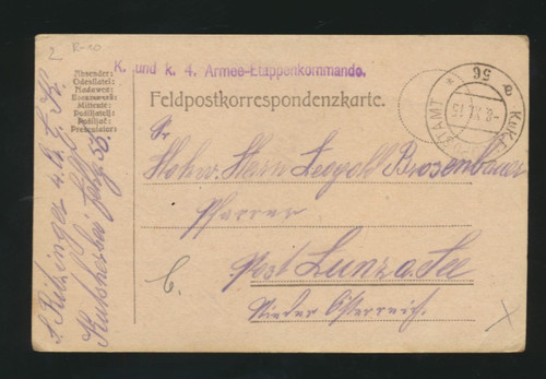 Feldpost karte kuk 4 - 56,