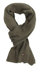 TOMMY HILFIGER - SCHAL STRICKSCHAL PIMA COTTON - BAUMWOLLE KASCHMIR - GRÜN - NEU