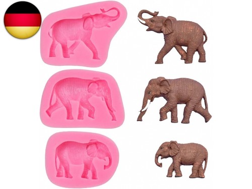 Elefant silikonform diy - elefant,