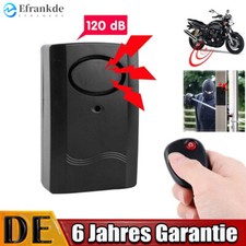 120dB Motorrad Fahrrad Roller Vibrations Alarmanlage Motorbike Alarm Sirene DE