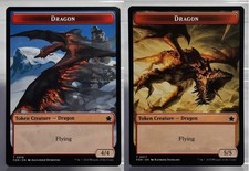 Dragon Token (R 4/4) / Dragon Token (R 5/5) - Magic: The Gathering Foundation NM