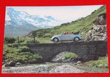 orig VW Postkarte mit Käfer CABRIO Karmann 1500 - Ghia Ovali BUS Oval beetle 44