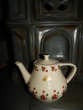 Waku Feuerfest Teekanne Keramik Kanne Blumenmuster H:17 cm