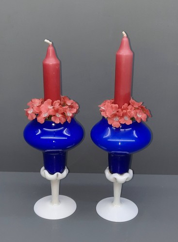 Kerzenständer opalin glas - *,