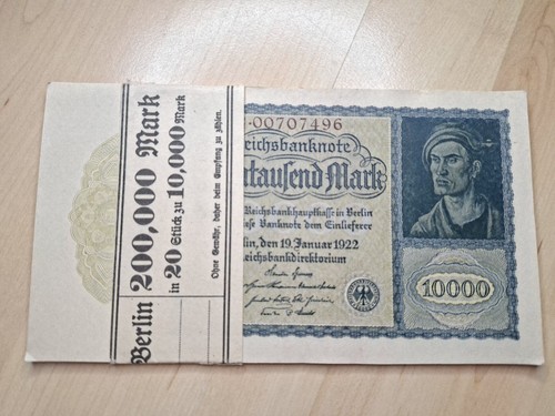 Banknoten bündel 10000 - banknoten, mark