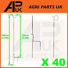 40x Elektrozaun Zopf Pfosten
