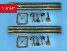 Tarnnetzstange GFK inkl. Spreizer - 10 Stück, Bundeswehr