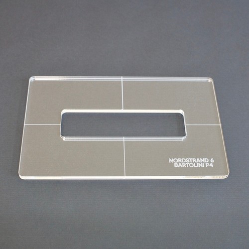 Bass pickup routing template - bass,