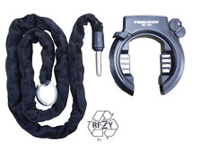 Trelock RS 430 Fahrrad Rahmenschloss + Einsteckkette 140cm Schlüssel . fest