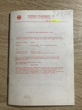 ABE Betriebserlaubnis Melber 7x15 Typ L142F KBA-40990 Oldtimer