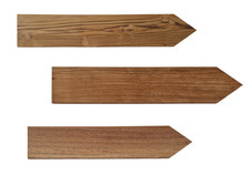 Pfeil/Wegweiser aus Edelholz