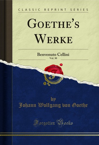 Goethe werke vol 30 - goethe's, vol.