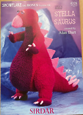 Alan Dart Stella Saurus STRICKMUSTER Dinosaurier Spielzeug 48 cm groß Sirdar 4328