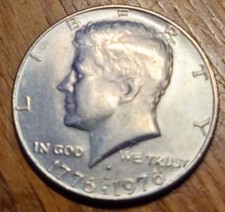 6 Münzen 1/2 USA Half Dollar