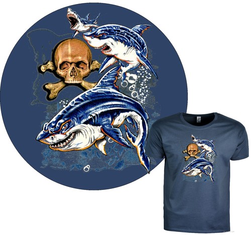 Hai fisch shirt herren - fisch,