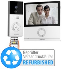 Somikon Full-HD-Video-Türsprechanlage mit Touchscreen, App, Versandrückläufer
