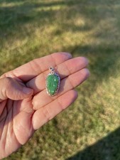 18k Weißgold grün 100%