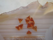 Posten echte Citrine Dreieck