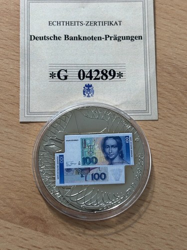 Neusilbermedaille 100 mark - 100, dm