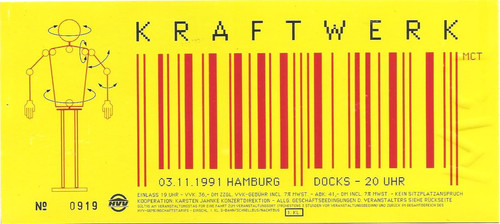 Kraftwerk concert 1991 - , in