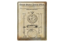 Blechschild Patent 30x40 cm