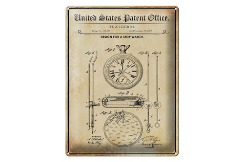 Blechschild patent 30x40 - patent,