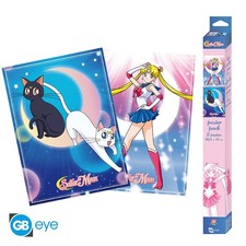 Sailor Moon & Katzen Poster Set Anime Manga Artemis Luna Cat Bunny Tsukino Usagi