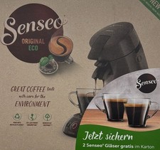 Philips Eco Senseo Original Kaffeemaschine HD6552/39 mit Senseo Gläser