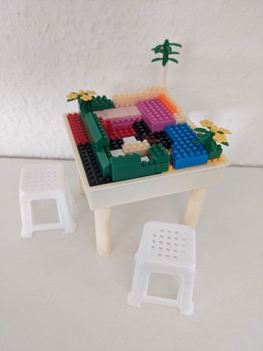 Miniatur barbie lego tisch - barbie,