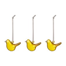 Iittala Mini Glass Birds Gelb
