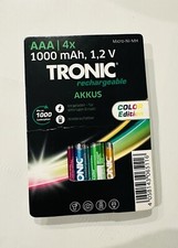 4xAAA 1000mAh 1,2V  SCHNELLLADE AKKU Wiederaufladbar Batterie Rechargeable Micro