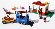 Lego Duplo- 5648 Pferdestall, Pferdeanhänger, Pferdetransport - gebraucht